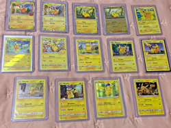 Lot Of 14 Pokemon Pikachu Cards All Holo/ Reverse Holo LP/ Excellent - Image 1
