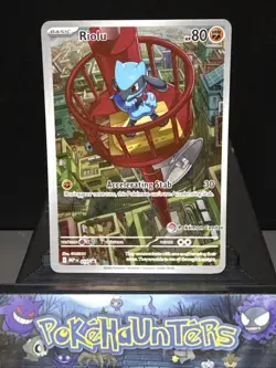 Pokemon Card Riolu MEP 010 Promo Illustration Rare Mega Evolution Pokemon Center - Image 1