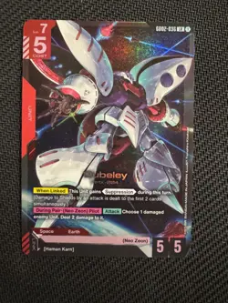 Qubeley (GD02-036) [Foil] (NM) - Gundam Card Game - Dual Impact (ENG) - Image 1