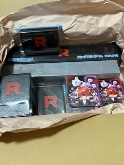 Pokemon Card Team Rocket’s Glory Booster Box Peripheral Goods Set of 7playmat - Image 1