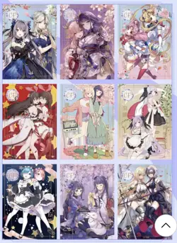 Complete 9 CP Goddess Feast 3/Goddess Story Anime Waifu Cards - Image 1