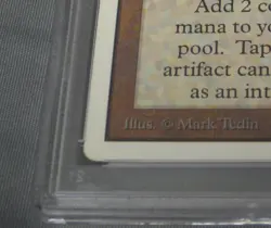 1993 Magic the Gathering Unlimited, Sol Ring, NM PSA 7 - Image 4