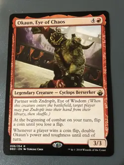 Okaun Eye Of Chaos X1 Battlebond Nm Cond See Pics Front/back - Image 1