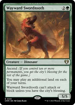 [MTG] Wayward Swordtooth (0331) (CMM) NM - Image 1