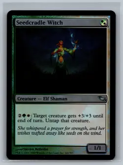 Magic The Gathering Shadowmoor Seedcradle Witch #241/301 Foil MTG TCG CCG - Image 1