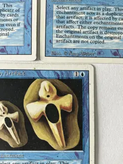 Magic The Gathering Copy Artifact Revised Edition Regular LP Condition X3 MtG - Image 4