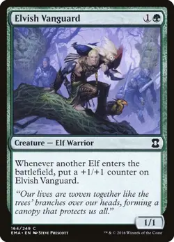 4x Elvish Vanguard - Pauper Elves / Legacy Elves MTG Playset LP - Image 1