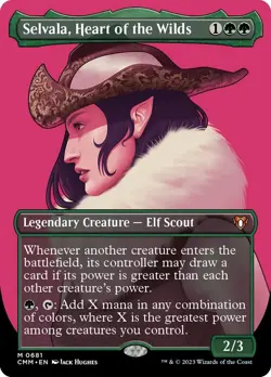 [MTG] Selvala, Heart of the Wilds (Borderless) (0681) (CMM) NM - Image 1