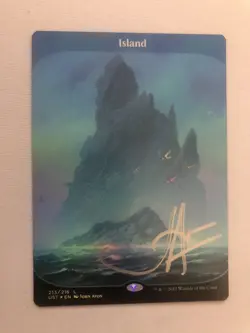 Island-Unstable-Signed-Foil-Magic The Gathering-MTG-NM - Image 1