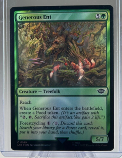 MTG LOTR Generous Ent LTR 0169 Tales of Middle-Earth common Foil - Mint - Image 1