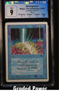 Unlimited Braingeyser CGC 9 (9016) Magic MTG - Image 1