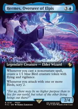 1x - Hermes, Overseer of Elpis - (extended art) - CMR: FINAL FANTASY - NM MTG - Image 1