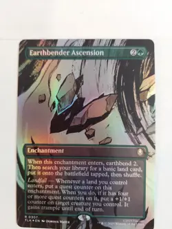 Earthbender Ascension (Borderless) MTG Avatar: The Last Airbender Near Mint Foil - Image 1