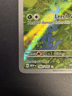 Pokemon Bulbasaur 166/165 Sv: Scarlet & Violet 151 Holo Full Art IR TCG NM - Image 4