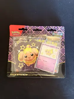 Pokemon TCG Paldean Fates Tech Sticker Collection Fidough ?Sealed ?In Hand - Image 1
