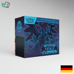 Pokemon TCG Top Trainer Box Fatale Flammen Deutsch Neu Sealed - Image 1