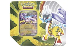 Pokemon Paradox Destinies Tin-Raging Bolt ex Tin w/5 Booster Packs New/Sealed - Image 1
