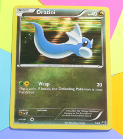 Dratini 1/20 Pokemon Black & White Dragon Vault Holo Pokemon - Image 1