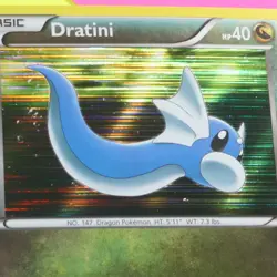 Dratini 1/20 Pokemon Black & White Dragon Vault Holo Pokemon - Image 2