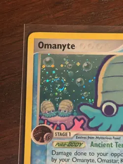 SWIRL Pokemon Omanyte Legend Maker Stamped 60/92 Common Reverse Holo - Image 2