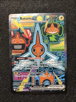 Pokemon TCG Rotom Ex 126/094 Special Illustration Rare Phantasmal Flames PFL - Image 1