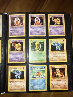 99% COMPLETE Pokemon Shadowless BASE Set Non-Holo Includes Red Cheek Pikachu NM - Image 3