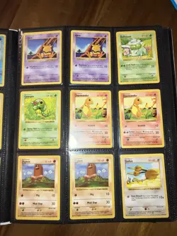 99% COMPLETE Pokemon Shadowless BASE Set Non-Holo Includes Red Cheek Pikachu NM - Image 5