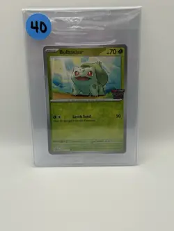 Bulbasaur Pokemon TCG Scarlet & Violet 151 Best Buy Stamped Promo Sealed (NM/M+) - Image 1