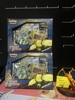 Pokemon TCG Crown Zenith Sealed Regieleki V Box Collection Brand New - Image 1