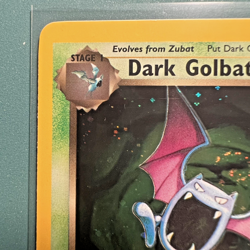 Pokemon Dark Golbat 1st Edition Holo Team Rocket 7/82 NM/Mint Beautiful Swirl! - Image 2
