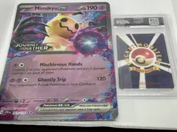 Mimikyu ex 059/159 STAMPED Journey Together Double Rare Pokemon NM OVERSIZED - Image 2
