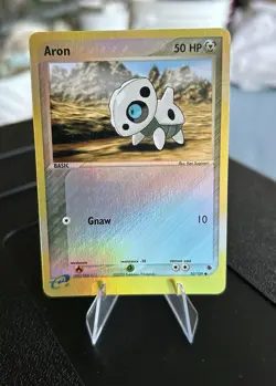 Pokemon TCG Aron Ereader Reverse Holo Foil 50/109 EX Ruby and Sapphire NM 2003 - Image 1