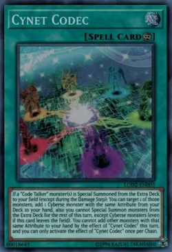 Yugioh! LP Cynet Codec - LOD2-EN003 - Super Rare - Unlimited Lightly Played, Eng - Image 1