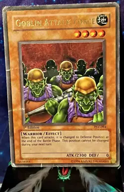 Goblin Attack Force PSV-094 Pharaoh's Servant **HP** ?1st Edition? With Sleeve - Image 3