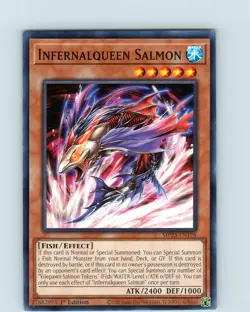 Yu-Gi-Oh TCG Infernalqueen Salmon MP23-EN178 1st Edition Common Card NM - Image 1