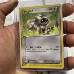 Pokemon EX Ruby & Sapphire 79/109 Zigzagoon Card Vintage E-Reader LP Vtg TCG - Image 2
