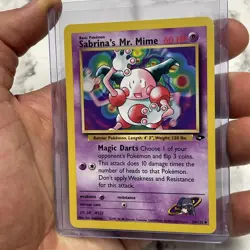 Sabrina's Mr. Mime 59/132 Gym Challenge Uncommon Pokemon Card NM Vintage WOTC - Image 2