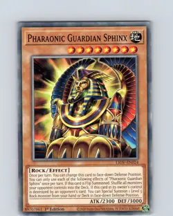 Yu-Gi-Oh Pharaonic Guardian Sphinx LIOV-EN024 1st Edition Common Card NM - Image 1