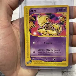 Abra 93/165 Pokemon Expedition Base Unlimited Ereader Vintage LP E-Reader Card - Image 1