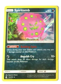 Spiritomb 112/214 Holo S&M Unbroken Bonds Pokemon Card - Image 1