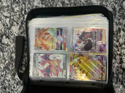 4 Pokemon Cards With Binder - Image 1