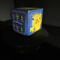 Pokemon Pikachu 23k Gold Plated Trading Card & Pokeball Burger King BLUE BOX - Image 4
