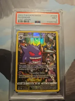Pokemon Gengar Trainer Gallery Holo Card TG06/TG30 Swsh11: Lost Origin PSA 9 - Image 1
