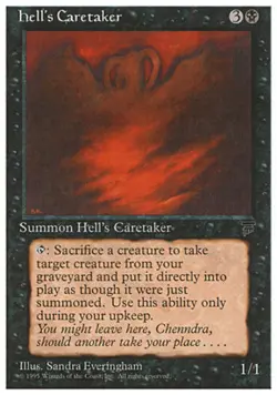MTG Hell's Caretaker, Chronicles, Heavily Played, English - Image 1