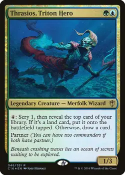 Thrasios, Triton Hero [Commander 2016] Foil Near Mint - Image 1