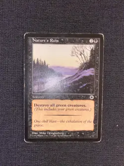 Magic the Gathering MTG Nature's Ruin (103) Portal MP-HP - Image 1