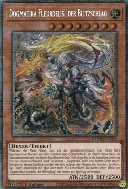 yugioh Dogmatika Fleurdelis, der Blitzschlag DOOD-DE026 Starlight Rare DEUTSCH - Image 1