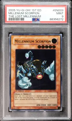 Yu-Gi-Oh! Millennium Scorpion TLM-EN009 1.Edition Utimate Rare [PSA 9] | EN 2005 - Image 1