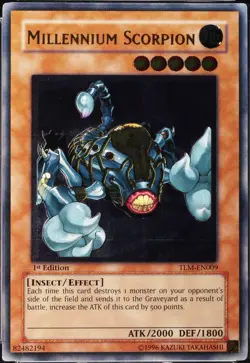 Yu-Gi-Oh! Millennium Scorpion TLM-EN009 1.Edition Utimate Rare [PSA 9] | EN 2005 - Image 3