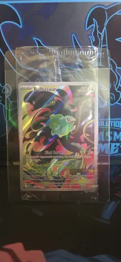 Pokemon TCG Mega Evolutions Stamped Promo Card - Bulbasaur 133/132 - NM - SEALED - Image 1
